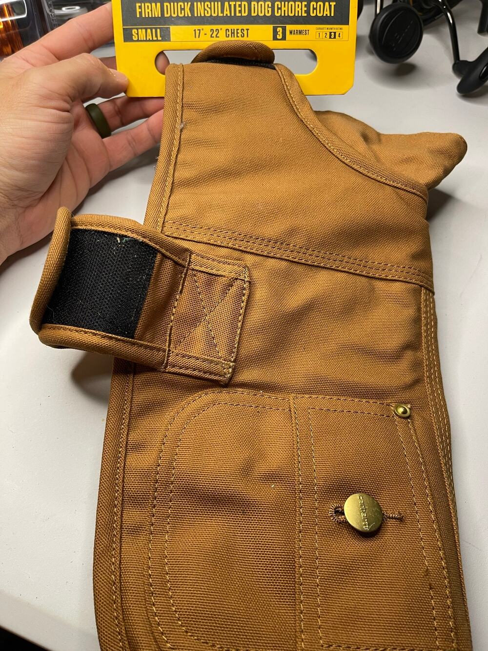 Firm Duck Insulated Dog Chore Coat -Small